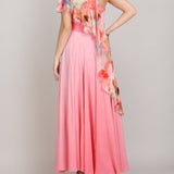 Rosé Ombre Muse One shoulder Dress