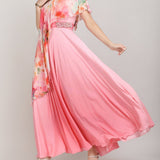 Rosé Ombre Muse One shoulder Dress