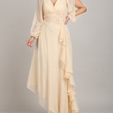 Ivory Cascade Gown