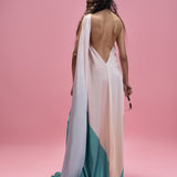 Green Montage Flow Maxi Dress
