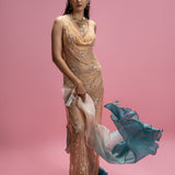 Chantilly Bikini with Embroidered Dress and Organza Cascade