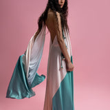 Green Montage Flow Maxi Dress