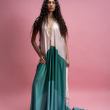 Green Montage Flow Maxi Dress