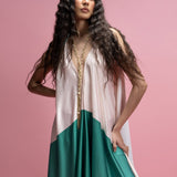 Green Montage Flow Maxi Dress