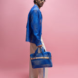 Laser-Cut Bomber Jacket & Trousers Set