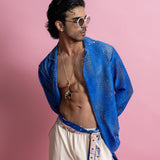 Laser-Cut Bomber Jacket & Trousers Set