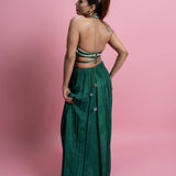 Halter Neck Gathered Maxi Dress