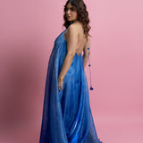 Printed Slip Maxi Dress with Embroidered Neckline