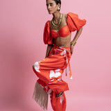 Coral Bloom Structured Co-ord set
