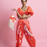 Coral Bloom Structured Co-ord set