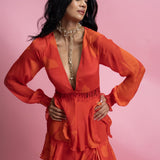 Tiiered Maxi Dress with Chantilly Back