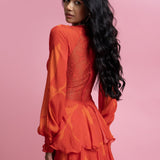 Tiiered Maxi Dress with Chantilly Back