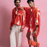 Placement Print Bomber & Relaxed Trousers Set