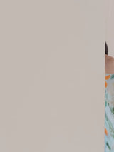 Sage printed halter neck jumpsuit