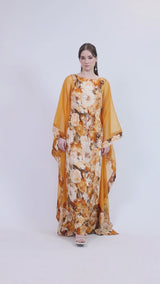 Apricot Crush Embroidered Maxi Dress