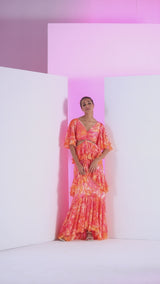 Pink misty femme maxi dress