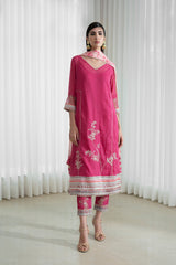 Kurta And Pants Paired Printed Dupatta