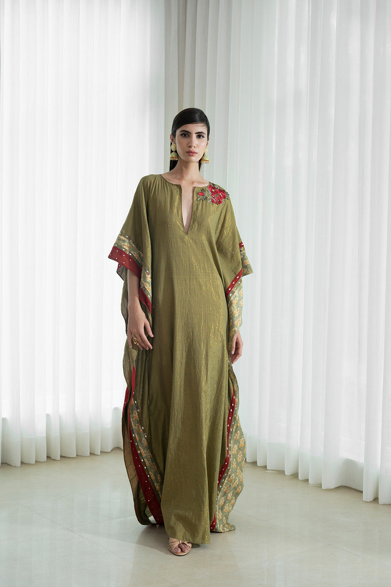Self Shine Solid Kaftan