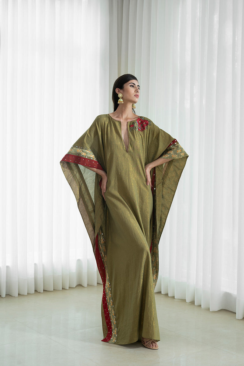 Self Shine Solid Kaftan