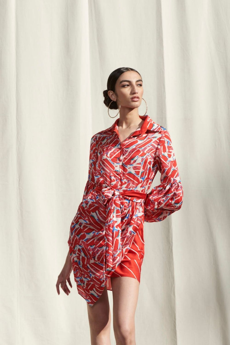 Drape Short Dress
