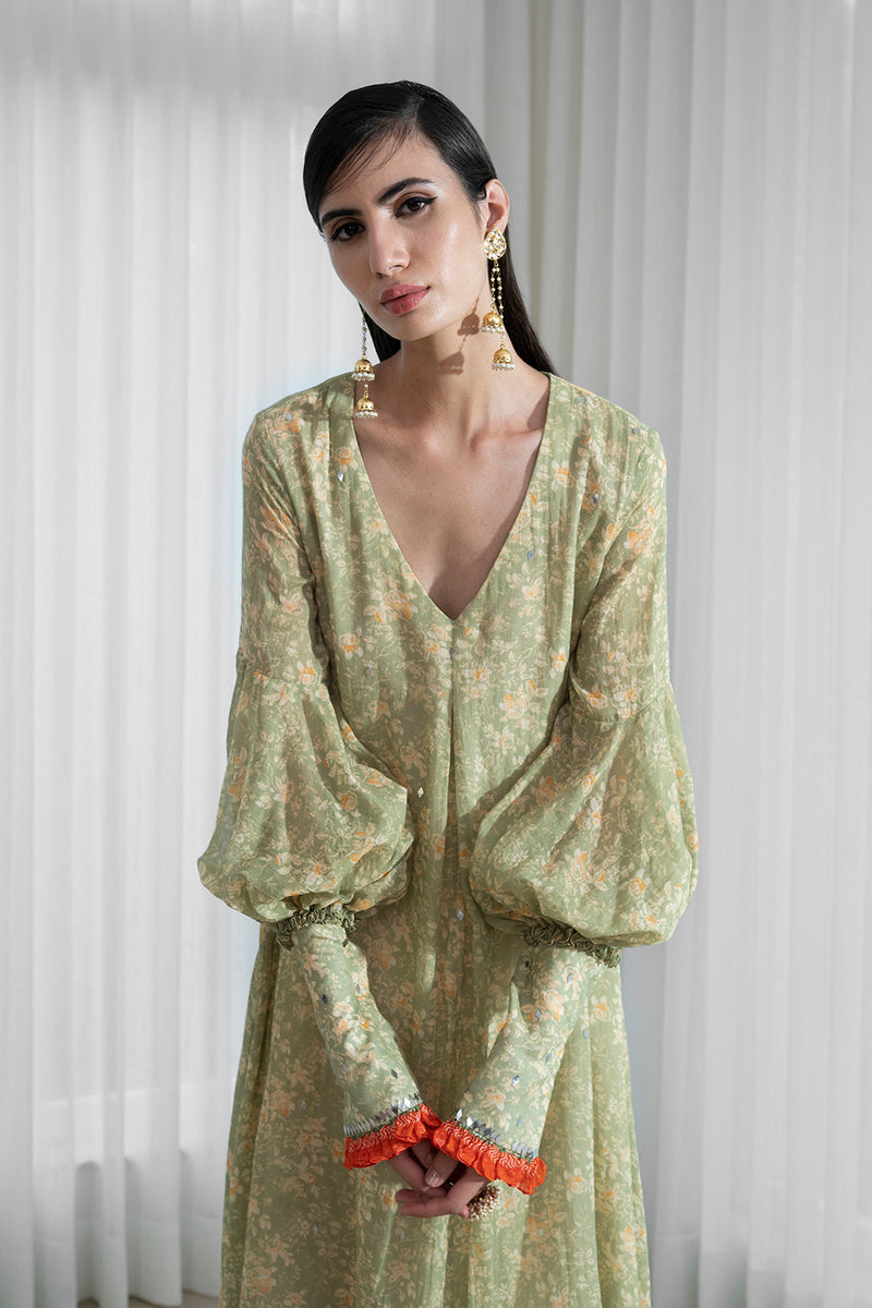 Printed Assymetrical Tunic Dress