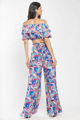 Chiffon Off Shoulder Top and Pant