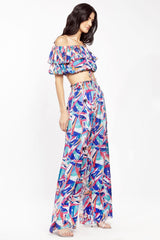 Chiffon Off Shoulder Top and Pant