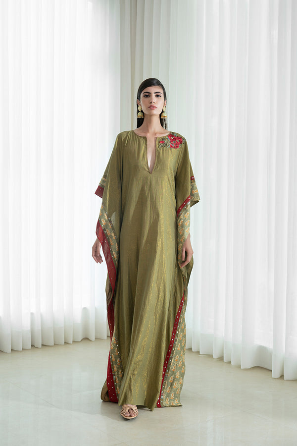 Self Shine Solid Kaftan