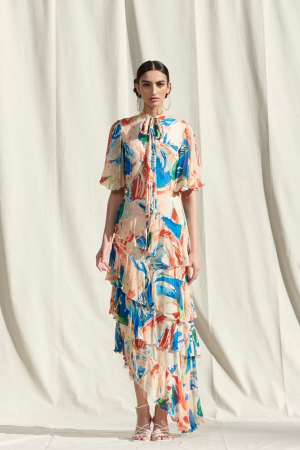 Asymmetrical Tier Dress