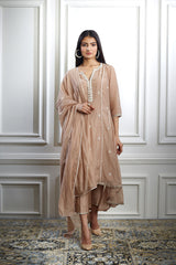 Nude Aari Embroidered Kurta Set