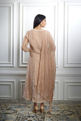 Nude Aari Embroidered Kurta Set