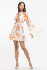 Chiffon Printed Short Dress