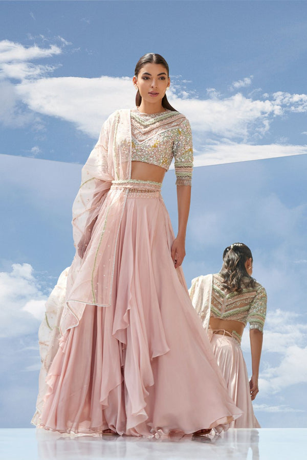 Valley Of Flower Skirt Set