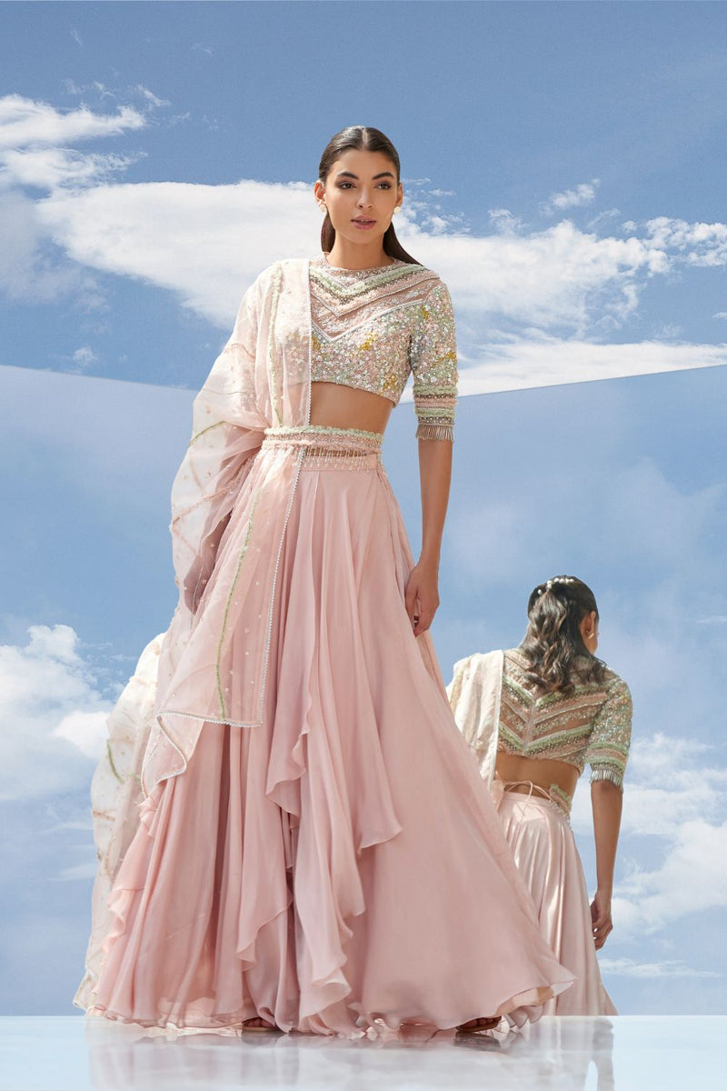 Valley Of Flower Skirt Set