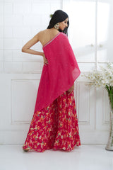 D.fuchsia A-symmetric Tunic Set