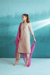 Rosy Chanderi Kurta Salwar Set