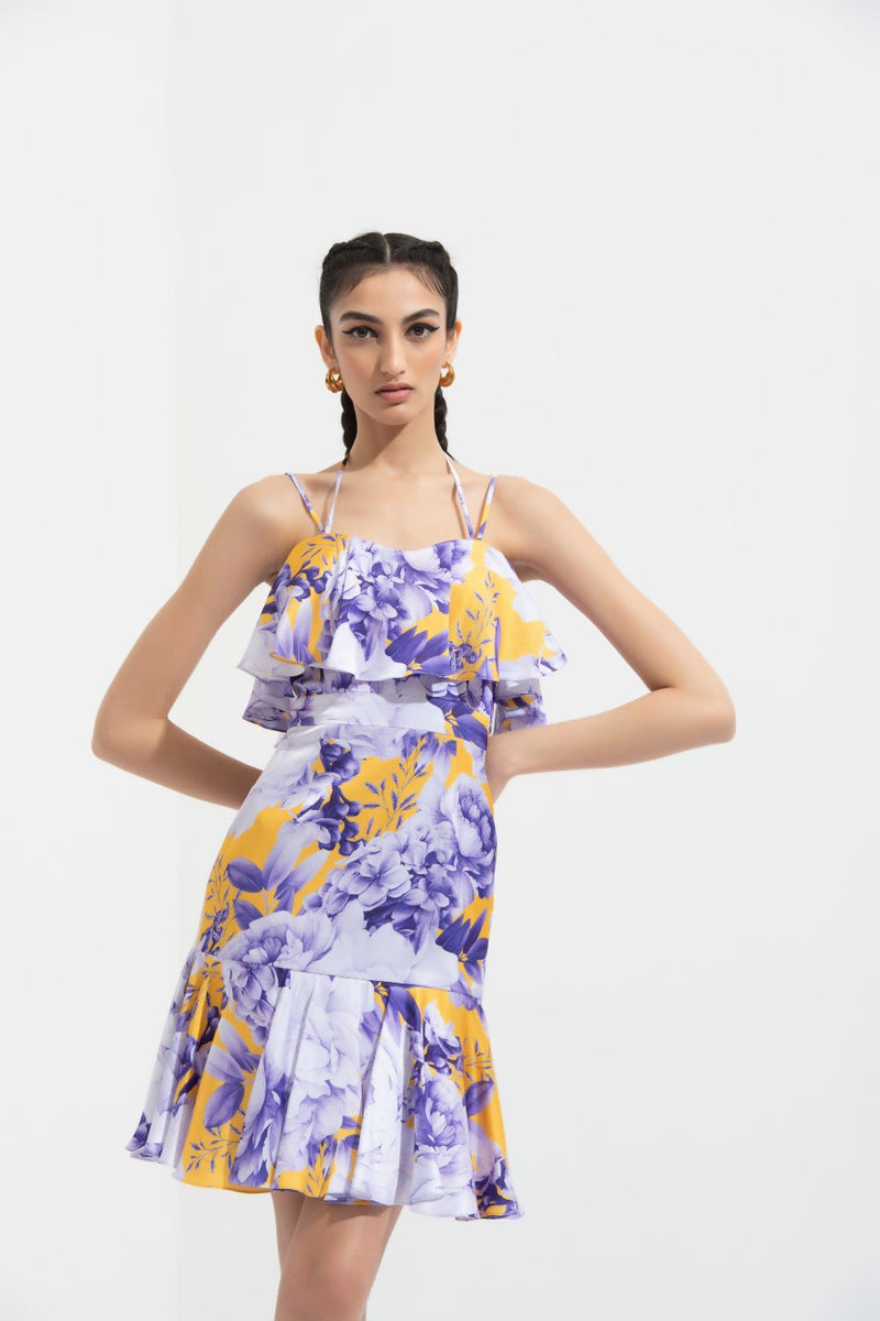Sumire Printed Midi Dress