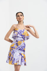 Sumire Printed Midi Dress