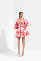 Mirrai Printed A-line Dress
