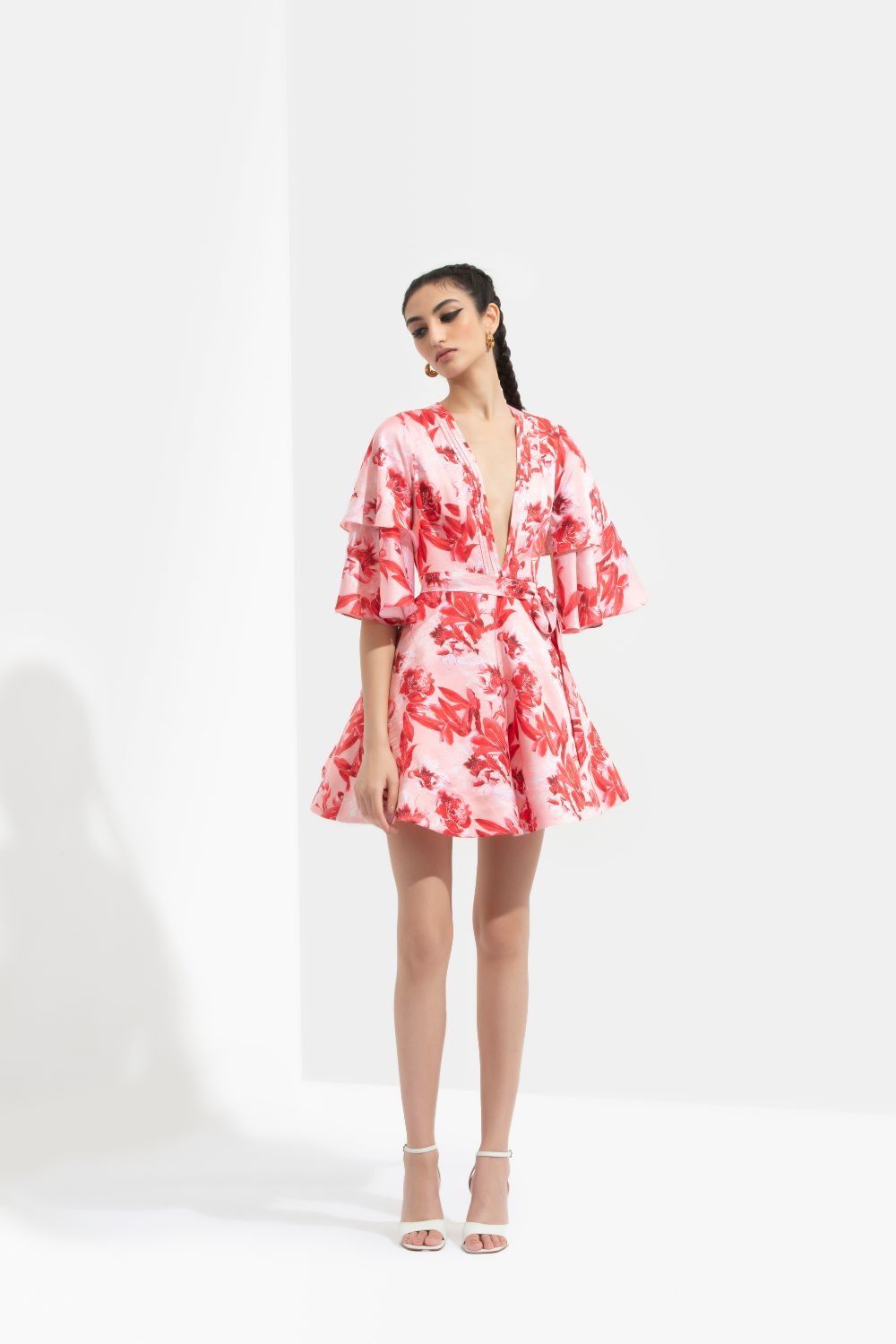 Mirrai Printed A-line Dress