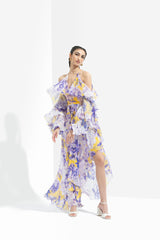 Sumire Printed Butterfly Dress