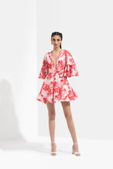 Mirrai Printed A-line Dress