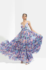 Matsu Printed Long Dress