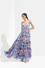 Matsu Printed Long Dress