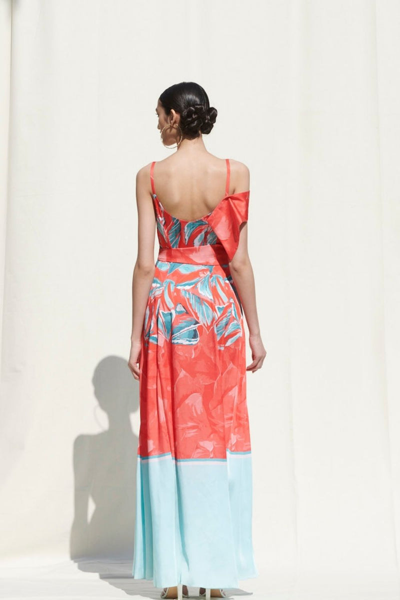 Wrap Panelled Dress And A Belt Details