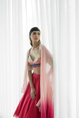 Printed Patchwork Lehnga Set