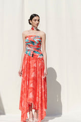 Draped Off Shoulder Dress
