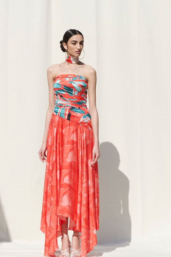 Draped Off Shoulder Dress