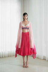 Printed Patchwork Lehnga Set
