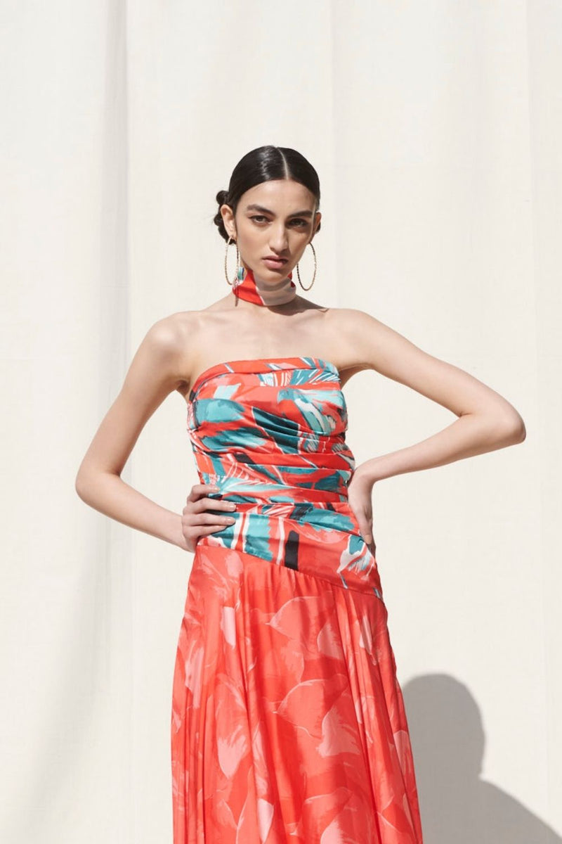 Draped Off Shoulder Dress